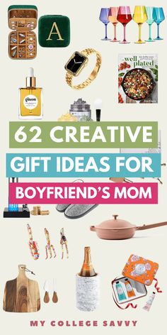 absolutely love these gift ideas to give your mother-in-law or boyfriend's mom! Gift Ideas Mother In Law, Cocktail Recipe Book, Boyfriends Mom Gifts, Thoughtful Gift Ideas, Best Boyfriend Gifts, Perfect Gift For Boyfriend, Brownie Points, Custom Calendar