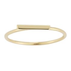 SImple, yet stylish, this LUMINOR GOLD ring adds a contemporary accent to your look. Click on this JEWELRY & WATCHES GUIDE to learn about fit, styles, materials and more! SImple, yet stylish, this LUMINOR GOLD ring adds a contemporary accent to your look. Click on this JEWELRY & WATCHES GUIDE to learn about fit, styles, materials and more! FEATURES Width: 1 mm Metal: 14k gold Finish: polished Packaging: velvety pouch Size: 8. Color: Yellow. Gender: female. Age Group: adult. Modern Gold Midi Rings With Open Band, Modern Gold Midi Ring With Open Band, Modern Yellow Gold Stackable Rings Open Band, Modern Gold Open Band Midi Rings, Modern Gold Midi Rings With Simple Design, Modern 14k Gold Midi Ring With Round Band, Modern Stackable Midi Rings For Formal Occasions, Gold Bar Ring, Bar Ring