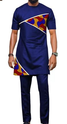 This listing features an Authentic African Shirt made from 100% pure quality fabric with exceptionally accurate neat and durable stitching. This is Ideal for all your formal occasions. You will look natively executive anytime you put on this wear. night. 》Make ●Men's African Shirt ●Versatile and suitable for all occasions and personalities ●Made with your comfort in mind 》Color ●White 》Features ●Round Neckline ●Short Sleeve Length ●Long Tight Fitting ●Executive Finishing ●Regular Fit Suit ●100% Ankara Shirts For Men, Tops Ankara, Ankara Pants, Men African Fashion, Latest African Wear For Men, African Men Clothing, African Wear For Men, African Print Shirt, Nigerian Men Fashion