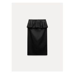 ZARA WOMAN COLLECTIONMidi skirt with a mid waist with peplum fabric detail. Hidden in-seam zip closure. Zara Flared Skirt For Workwear, Zara Midi Skirt For Workwear, Zara Midi Skirt For Work, Elegant Ruffled Mini Skirt For Workwear, Elegant Mini Skirt With Ruffles For Workwear, Workwear Ruffle Skirt Relaxed Fit, Zara Pleated Skirt For Workwear, Zara Midi Pencil Skirt Lined, Zara Midi Pencil Skirt With Lining