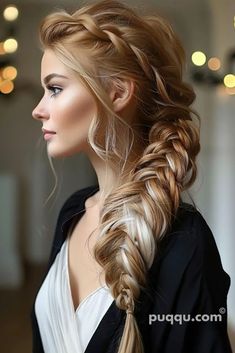 fishtail-braid-152 Fishtail Braid Step By Step, Braid Step By Step, How To Fishtail, Braids Step By Step, Fishtail Braid, Short Braids, Blending Gray Hair, Profile View, Beautiful Braids