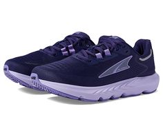 Altra Provision 7 - Women's Shoes : Dark Purple : ; Get an optimum level of comfort as you run for miles wearing the Altra Provision 7 Sneakers which have a versatile appeal and offer improved athletic performance. Textile and synthetic upper. Breathable textile lining. Removable cushioned insole. GUIDERAIL feature found in Altra dynamic support shoes, acts like a highway guide rail to provide guidance when you need it. Altra EGO dual-nature midsole compound is responsive, yet soft for increased Athletic Performance, Brooks Sneaker, Dark Purple, Product Reviews, Women's Shoes, Women Shoes, Sneakers, Purple, How To Wear