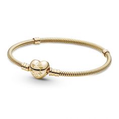 Pandora Gold Moments Heart Clasp Snake Chain Bracelet | REEDS Jewelers Gold Bracelet Pandora, Classic Charms Bracelet For Valentine's Day, Classic Bracelets With Charms For Valentine's Day, Classic Charm Bracelets For Valentine's Day, Classic Heart Bracelets With Lobster Clasp, Classic Heart-shaped Bracelets With Lobster Clasp, Classic Heart-shaped Bracelets With Sterling Silver Clasp, Classic Heart Charm Bracelet, Classic Heart-shaped Bracelet With Lobster Clasp