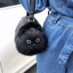 Fluffy cat handbag that is so realistic you'll feel like you're holding a real cat! These handmade cat handbags are so realistic, you'll do a double-take every time you see them! The fluffy cat exterior is soft and cuddly, sure to turn people's heads when you're out and about. And the best part? It's big enough to fit all your essentials, making it the perfect everyday bag. Soft and fluffy/velvety texture not prone to shedding fur Available in Siamese, Pure white, Ragdoll, and British Shorthair( Black Cat Bag, Cat Handbags, Cow Cat, Cat Purse, Cat Themed Gifts, Funny Toys, Cat Bag, Cute Black Cats, Handmade Plush