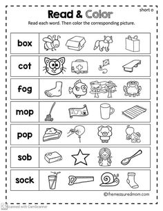 the worksheet for reading and writing words with pictures on it, including an image of