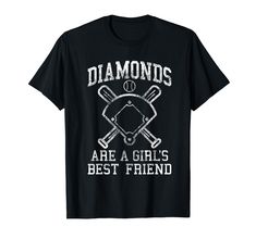 PRICES MAY VARY. Diamonds Are A Girls Best Friend - This baseball design is for baseball players who play as a pitcher, batter, or catcher. A gift for baseball fans who can't wait for the baseball season to start and cheer for their favorite baseball team. Looking for cool baseball outfit to wear during baseball practice or training? Are you a baseball coach? If yes, then this is for you. Awesome for baseball lovers with strong passion for this sport. Ideal for baseball fanatics out there. Light Cheap Graphic Print Shirt For Baseball Season, Baseball Practice, Softball Tees, Baseball Coach, Baseball Design, Fundraising Ideas, Baseball Outfit, Baseball Season, Baseball Fan