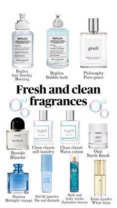 Clean fragrances #cleangirl #cleanfragrances #perfume #signaturescent Clean Perfume, Fresh Perfume, Perfume Collection Fragrance, Clean Fragrance, Perfume Scents