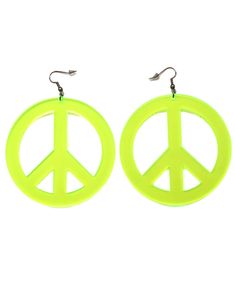 XL Peace Sign Earrings Hippie Style Nickel-free Earrings For Festivals, Peace Earrings Hippie, Wooden Peace Sign Ear Rings, Adjustable Peace Sign Necklace, Peace Sign Jewelry, Oversized Earrings, Peace And Harmony, Laser Cut Acrylic, Acrylic Charms