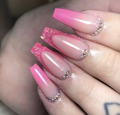 Purple Acrylic Nails, Alcohol Aesthetic, Manicure E Pedicure, Acrylic Nail Designs, Do More, Pink Nails, Pretty Nails, Acrylic Nails, Manicure