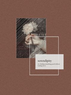 the cover for serendity, with an image of a woman's hand holding a flower