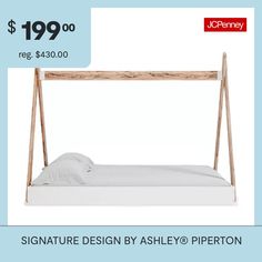 a bed frame is shown with the price tag for $ 19 99 or reg $ 34 00