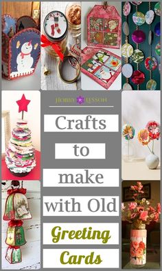 crafts to make with old greeting cards