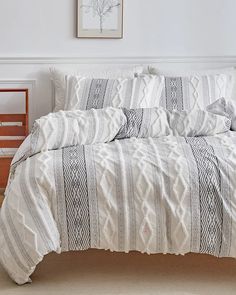 Patterned Luxe Cozy Geometric High-quality Duvet Cover Set – Lifevc