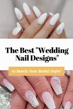 Why Classy Wedding Nails Are Every Bride’s Secret to Elegance! Dark Bridal Nails Wedding, Bridal Nails Winter Wedding, Bridal Nails With Diamonds, Wedding Nails Pearls For Bride, Wedding Nails For Bride Coffin Shape, Korean Nail Art Wedding, Wedding Nails For Bride Bridal Sparkle, Wedding Nails For Bride Acrylic Almond, Bridal Nail Ideas Brides