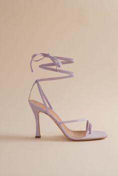 Our favorite strappy sandal. Meant for riding bikes, mostly.  Now available in a dreamy lavender suede. Lavender Heels, Riding Bikes, Brother Vellies, Strappy High Heels Sandals, Strappy High Heels, Suede Fashion, Bike Shoes, Fall 2022, Suede Sandals