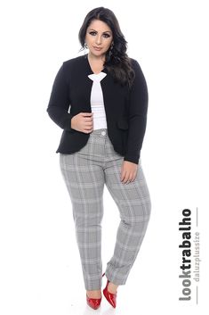 Blazer Plus Size, Plus Size Looks, Cute Work Outfits, Look Plus Size, Classy Dress Outfits, Plus Size Models, Plus Size Fashion For Women, Curvy Girl Fashion