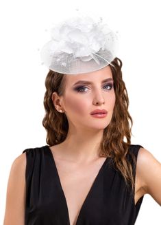 PRICES MAY VARY. 🪶Glamorous women's fascinators come with alligator clips and headbands. One size fits all,headdresses in a multitude of colors fits any size head. 🪶The perfect Derby headpiece is very delicate and is made of high quality organza flowers, mesh fabric and feathers, the tea party hats makes you look more elegant and charming. Charming headpiece is very lightweight and comfortable, this is the perfect accessory all ladies need to stand out! 🪶Charming pillbox hat is easy to wear, Derby Headpiece, Derby Headband, Hat Feathers, Wedding Headwear, Vintage Feather, Feather Headpiece, Derby Fascinator, Wedding Clip, Headband Wedding