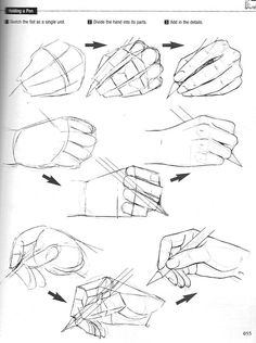 the instructions for how to draw hands