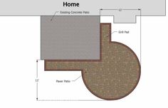 the diagram shows how to build a fire pit with concrete and brick paversing