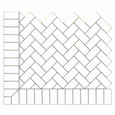 a drawing of a brick wall with lines in the shape of squares and rectangles