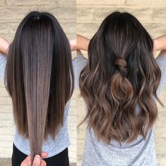 Los Angeles Hairstylist/color on Instagram: “0-10 How much do you like Mauve brunette 😍😍🤩 . . . It took me 7.5 hours to complete cause she got the coarse,high density and dark level 2…” Blond Balayage, Brunette Balayage, Balayage Blonde, Brown Blonde Hair, Ombre Hair Color, Hair Color Balayage