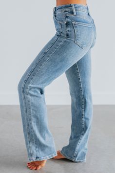 Details: Calina Risen Jeans Mid-Rise No Distressing Straight Fit Fading/Whiskering Zip Fly Button Closure Side Panel Detailing Great Stretch Available in 2 Washes Rise: 9" Inseam: 32" Leg Opening: 18" Material: 80% Cotton, 18% Polyester, and 2% Spandex We are recommending true to size! 1XL - Sizes (16-18) 2XL - Sizes (18-20) 3XL - Sizes (20-22) Risen Jeans, Comfy Sandals, Stylish Sandals, Stylish Boots, Curvy Jeans, Comfortable Flats, Shoes With Jeans, Perfect Shoes, Trendy Accessories