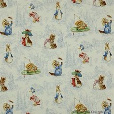 an image of a wallpaper pattern with rabbits and mice on the ground in different colors