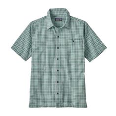 Lightweight, Cool-Wearing, Short-Sleeved Shirt Made Of A Textured Recycled Polyester/Organic Cotton Fabric That Wicks Moisture And Stays Dry Even In Hot, Humid Weather. Material 3.4-Oz 65% Recycled Polyester/35% Organic Cotton Yarn-Dyed Seersucker Fit Regular Fit Details Made Of A 65% Recycled Polyester/35% Organic Cotton Crinkle Fabric That Dries Quickly And Lifts Away From Your Skin For Warm-Weather Comfort Button-Front, Short-Sleeved Shirt With Button-Through Left-Chest Patch Pocket Straight Casual Short Sleeve Camp Shirt For Hiking, Patagonia Short Sleeve Tops For Summer, Patagonia Summer Tops With Short Sleeves, Casual Short Sleeve Hiking Shirt, Casual Short Sleeve Shirt For Hiking, Casual Summer Camp Shirt For Hiking, Patagonia Relaxed Fit Summer Tops, Patagonia Relaxed Fit Tops For Summer, Summer Patagonia Relaxed Fit Tops