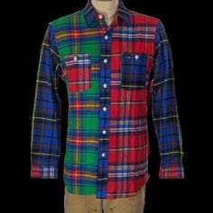 Offered Today For Your Consideration Is A Great Item Made For The Polo Ralph Lauren Collection. The Classic Shirt Is Perfect For The Season Ahead. Dress It Up Or Down It Is A Great Choice. This Is A Fantastic Opportunity To Get A Fantastic Item, Why Not? 100% Cotton Classic Fit Multicolor Button-up Flannel Shirt For Fall, Multicolor Long Sleeve Flannel Shirt For Fall, Casual Multicolor Flannel Shirt For Fall, Cotton Patchwork Button-up Flannel Shirt, Multicolor Casual Flannel Shirt For Fall, Patchwork Cotton Flannel Button-up Shirt, Multicolor Cotton Tops With Buttons, Multicolor Cotton Top With Buttons, Classic Multicolor Shirt For Fall