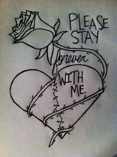 Stay Forever, Drawing Quotes, Please Stay, Pencil Art Drawings, Dessin Adorable