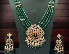 Finest Heavy Uncut Emerald Navratan Kundan Bridal Set With Earrings Indian Kundan Necklace Indian Jewelry Polki Jewelry Sabyasachi Jewelry - Etsy Elegant Pendant Temple Necklace With Latkans, Elegant Temple Necklace With Pendant Latkans, Bollywood Style Bridal Necklace For Festive Occasions, Elegant Green Temple Necklace With Latkans, Elegant Green Bridal Necklace With Latkans, Elegant Temple Necklace With Cutdana Pendant, Kundan Bridal Set, Sabyasachi Jewelry, Sabyasachi Jewellery