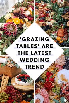 ‘Grazing Tables’ Are the New Passed Appetizers (and We Are Here for It) #purewow #wedding #decor #trends #food #grazingtables #cheeseboard #weddingtrend #weddingfood #weddingdecor Passed Appetizers, Diy Wedding Food, Wedding Appetizers, Wedding Food Ideas, Wedding Reception Food, Wedding Buffet, Reception Food, Food And Desserts