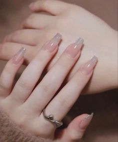 Nail Paint Shades, Violet Nails, Cute Simple Nails, Subtle Nails, Fancy Nails Designs, Pearl Nails, Soft Nails, Elegant Nails, Fancy Nails