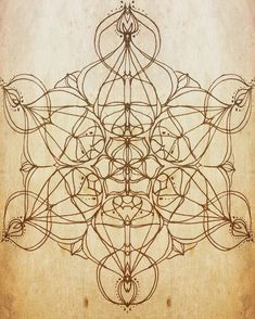 a drawing of an intricate design on a piece of paper with the words, i am not sure what this image is