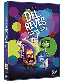 the dvd cover for del reves inside out, featuring characters from disney and pixar