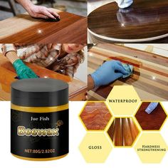 various images showing different types of wood flooring and how to use it in the process