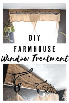 the diy farmhouse window treatment