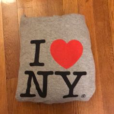 Never Worn But Does Not Have Tags I Love New York Hoodie, New York Hoodie, I Love New York, New Me, Colorful Hoodies, Black Gray, Black And Grey, Sweaters For Women, Brand New