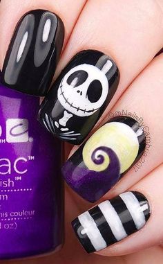 Sally Nails, Halloween Nail Art Designs, Halloween Nail Art Easy, Nail Art Halloween, Holloween Nails, Halloween Nails Easy