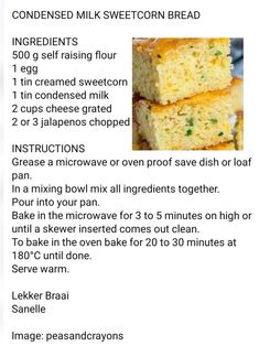 a recipe for cornbread muffins with instructions on how to bake them