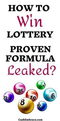 the words how to win lotteryy proven formula revealed on a white background with colorful pool balls