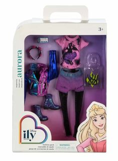 a barbie doll with clothes and accessories in a box