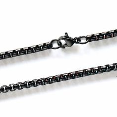 two black chains on a white background