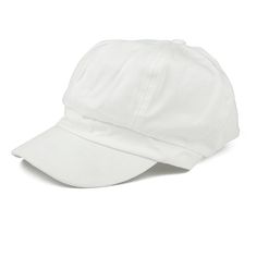 a white baseball cap is shown on a white background and has no image in it