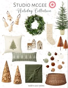 the holiday collection from north east mamma is featured in this ad for studio mcgeee