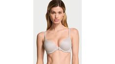 Our most popular bras for everyday and always. Get the results you love with this sleek microfiber push-up, featuring padding that lays up to 20% flatter at the bust for your most natural look and feel. Lift & Lining Push-up padding New Infinity Edge neckline Underwire Straps & Hooks Fully adjustable straps Back hook-and-eye closures Details & Fabric Super-soft, double-lined sides for the smoothest shape Logo charm and lingerie ribbon at front Partially made from recycled materials Hand wash Imp Shape Logo, Push Up Pads, Natural Look, Silver Pearls, Recycled Materials, Push Up, Adjustable Straps, Most Popular, Victoria's Secret