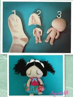 Zokni Sock Animals, Doll Tutorial, Sewing Dolls