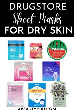 These drugstore sheet masks target dry and parched skin and are brightening and hydrating with ingredients such as hyaluronic acid, vitamin C and flower extracts. These skincare products are budget-friendly and easy to incorporate into your skin care routine. They provide a relaxing and pampering skincare treatment at home. #drugstoreskincare #sheetmasks Masks For Glowing Skin, Skincare Budget, Lavender Mask, Paper Face Mask, Anti Wrinkle Mask, Hydrating Sheet Mask, Mask For Dry Skin, Anti Aging Skincare Routine