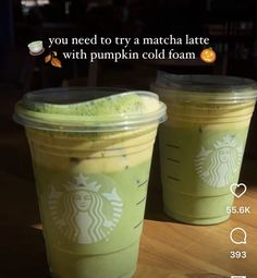 Matcha Latte 10/10 definitely  should try !!  🧡 #starbucksrecipes #spookyhalloweensweets #matcha Matcha Starbucks, Starbucks Drinks To Try