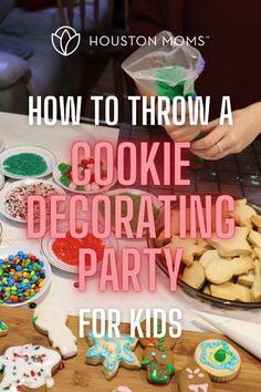 how to throw a cookie decorating party for kids